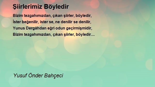 Yusuf Önder Bahçeci