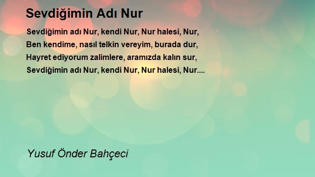 Yusuf Önder Bahçeci