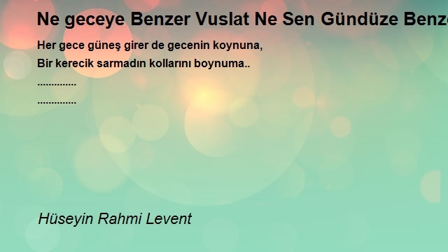 Hüseyin Rahmi Levent