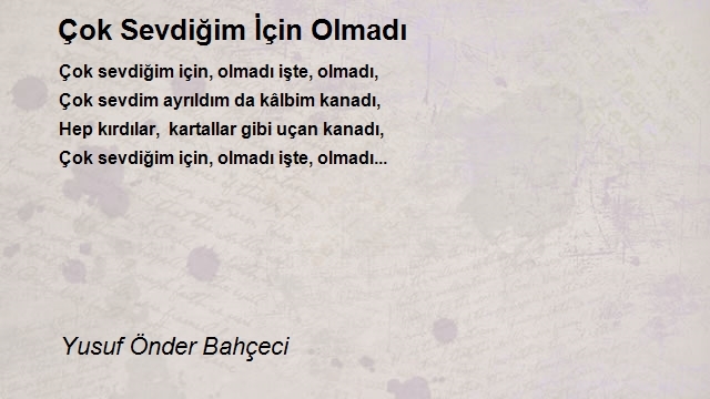 Yusuf Önder Bahçeci