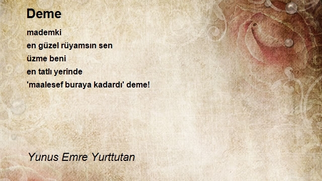 Yunus Emre Yurttutan