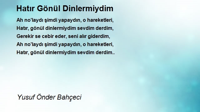 Yusuf Önder Bahçeci