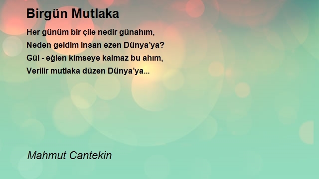 Mahmut Cantekin