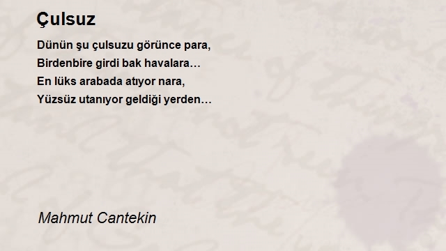 Mahmut Cantekin