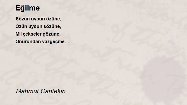 Mahmut Cantekin