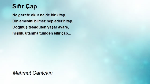 Mahmut Cantekin