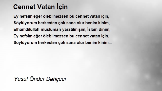 Yusuf Önder Bahçeci