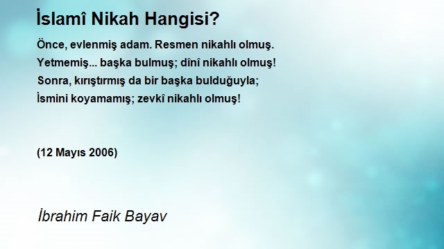 İbrahim Faik Bayav