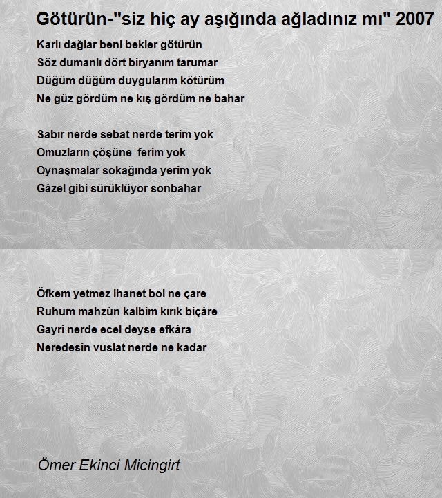 Ömer Ekinci Micingirt