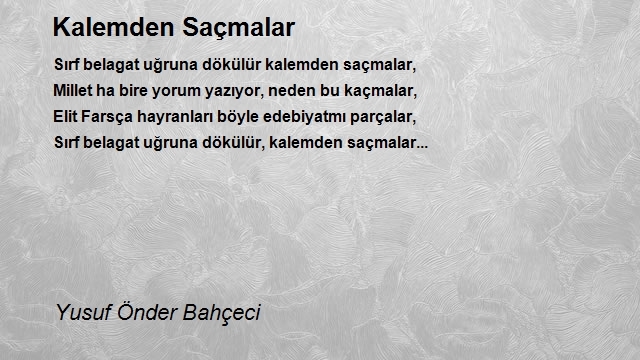 Yusuf Önder Bahçeci