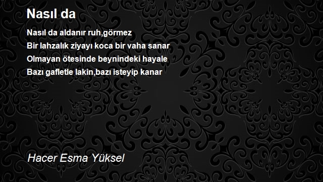 Hacer Esma Yüksel