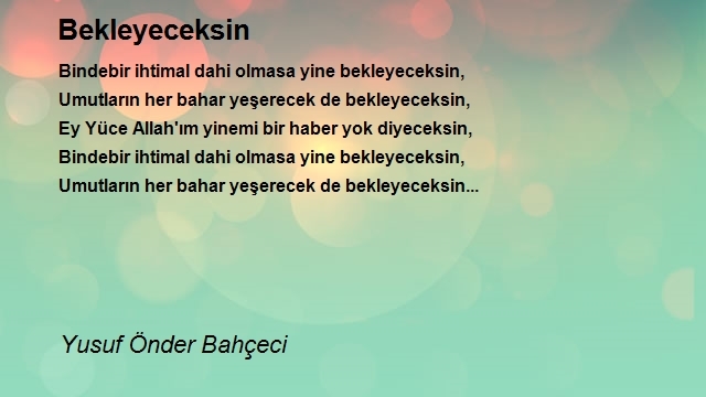 Yusuf Önder Bahçeci