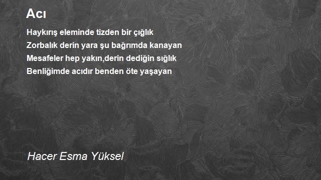 Hacer Esma Yüksel