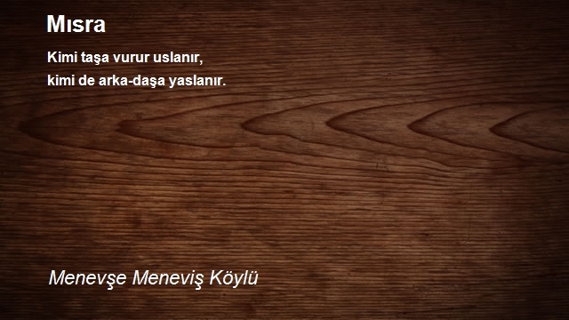 Meneviş Köylü