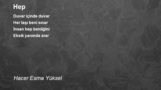 Hacer Esma Yüksel