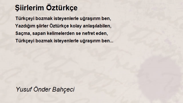 Yusuf Önder Bahçeci