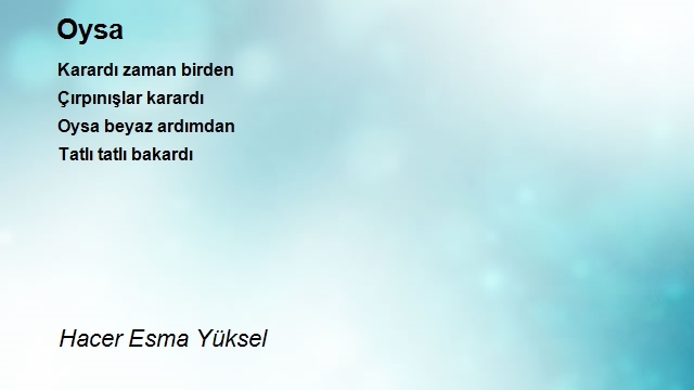 Hacer Esma Yüksel