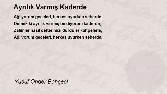 Yusuf Önder Bahçeci