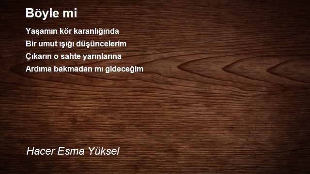 Hacer Esma Yüksel