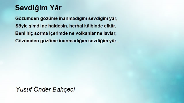 Yusuf Önder Bahçeci