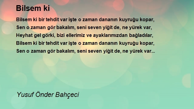 Yusuf Önder Bahçeci