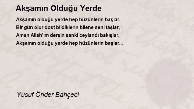 Yusuf Önder Bahçeci