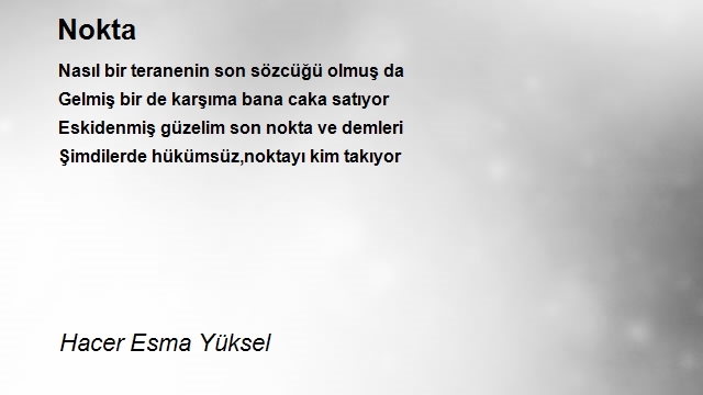 Hacer Esma Yüksel