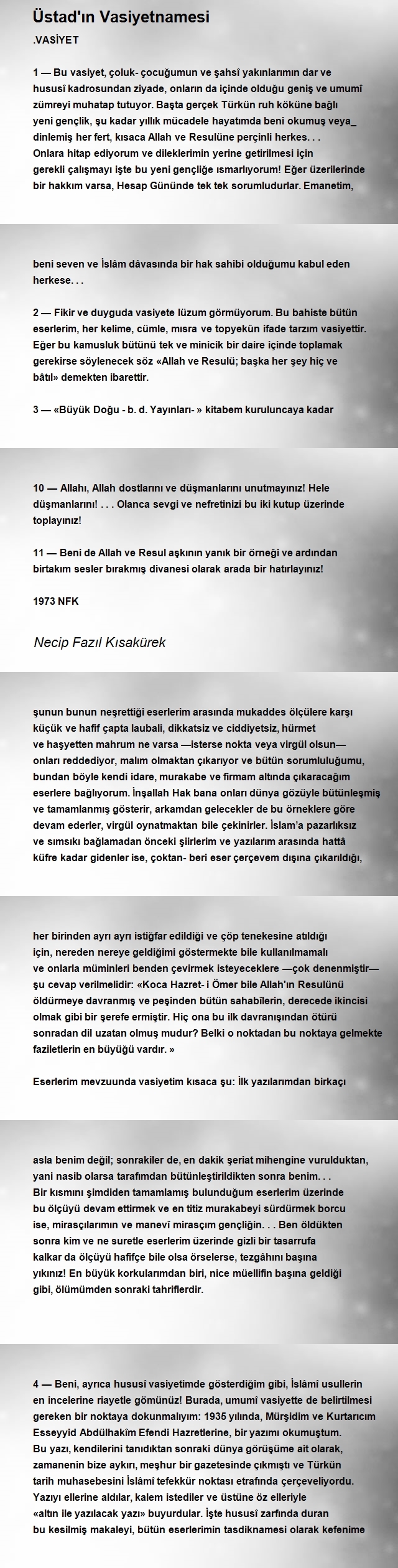 Necip Fazıl Kısakürek