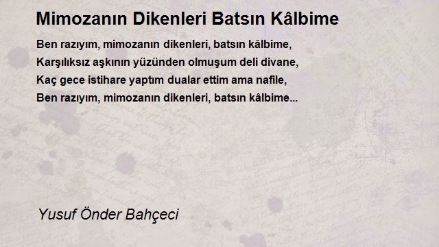 Yusuf Önder Bahçeci