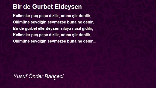 Yusuf Önder Bahçeci