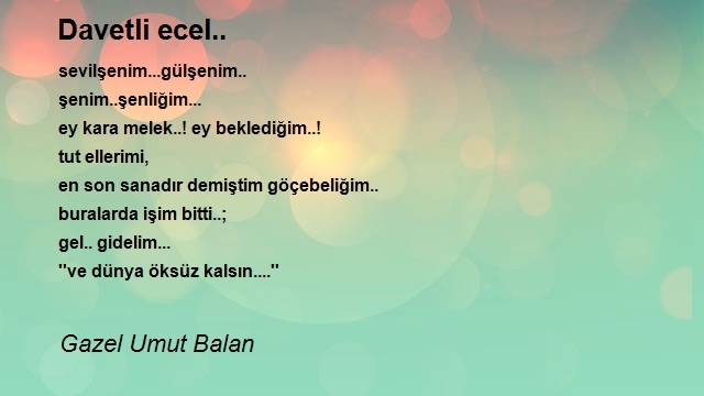 Gazel Umut Balan