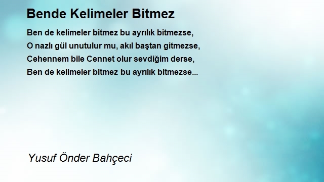 Yusuf Önder Bahçeci