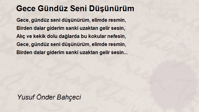 Yusuf Önder Bahçeci