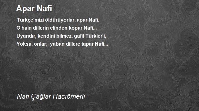 Nafi Çağlar Hacıömerli