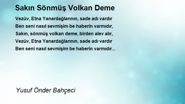 Yusuf Önder Bahçeci