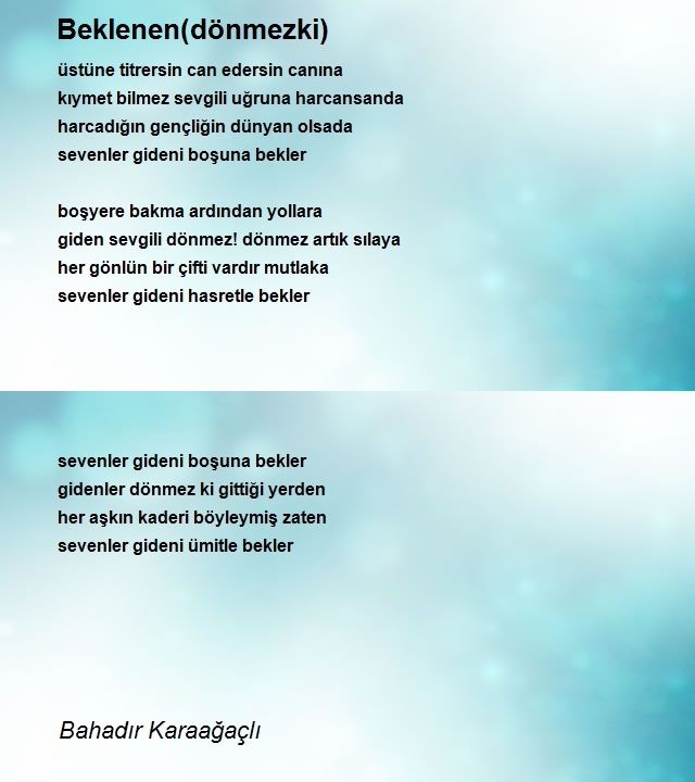 Bahadır Karaağaçlı