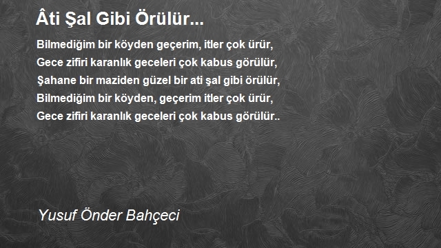 Yusuf Önder Bahçeci