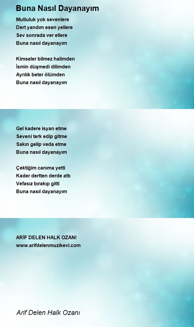 Arif Delen Halk Ozanı