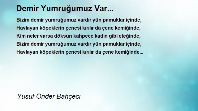 Yusuf Önder Bahçeci