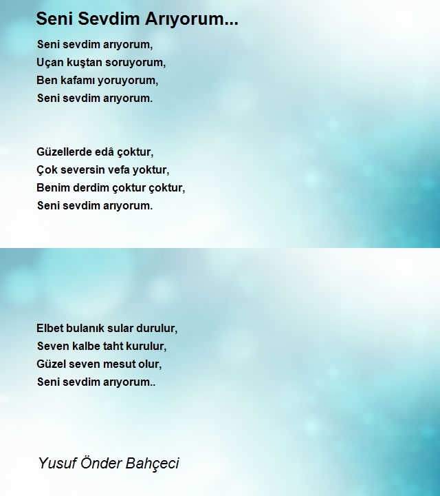 Yusuf Önder Bahçeci