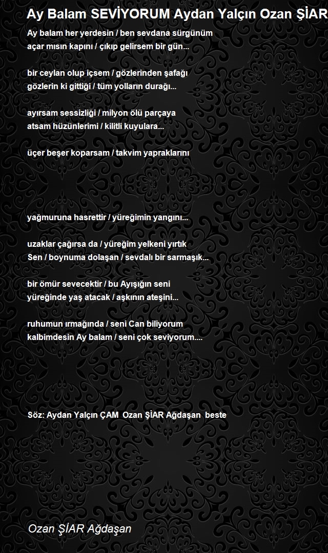 Ozan ŞİAR Ağdaşan