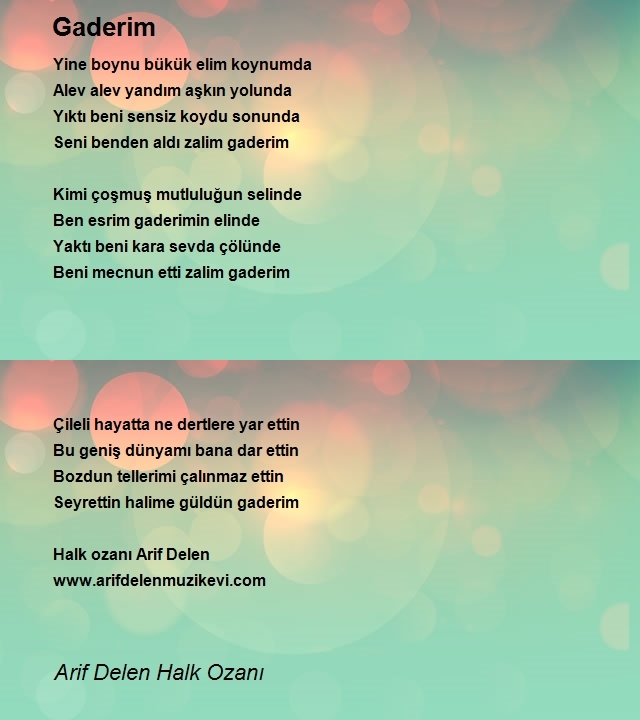 Arif Delen Halk Ozanı