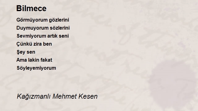 Kağızmanlı Mehmet Kesen