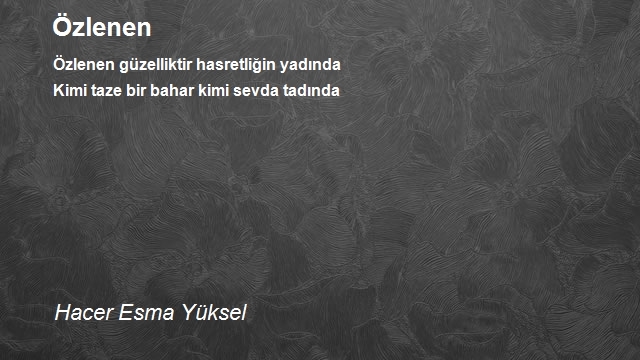 Hacer Esma Yüksel