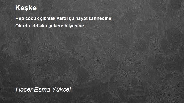 Hacer Esma Yüksel