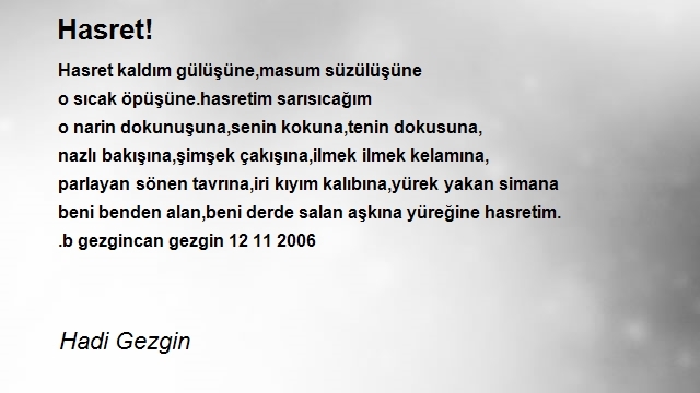 Hadi Gezgin