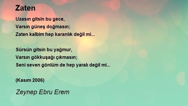 Zeynep Ebru Erem