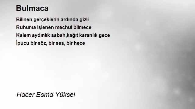 Hacer Esma Yüksel