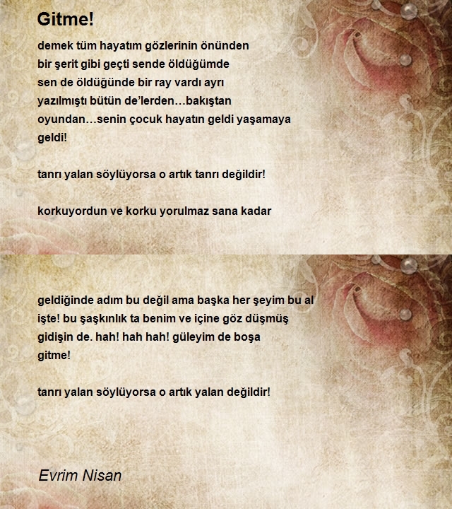 Evrim Nisan