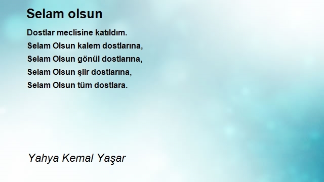 Yahya Kemal Yaşar